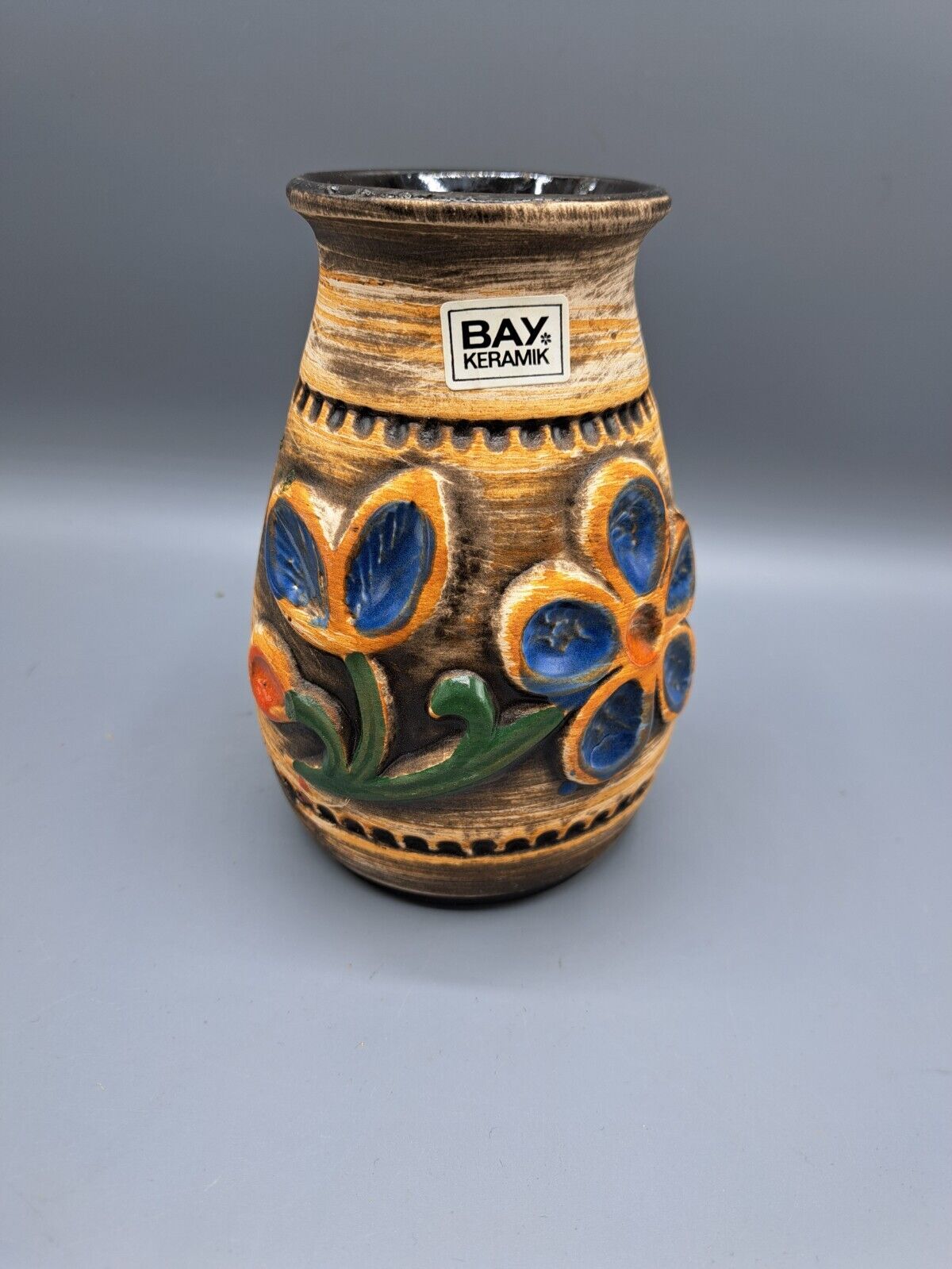 Bay Keramik Vase, 14 cm Hoch, Antiquität
